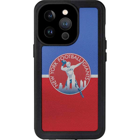 NFL New York Giants Vintage iPhone 15 Pro Waterproof Case